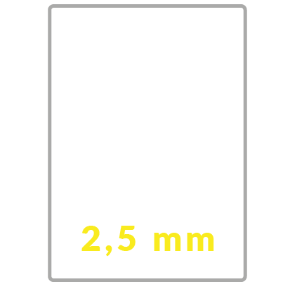 Carton de 2,5 mm
